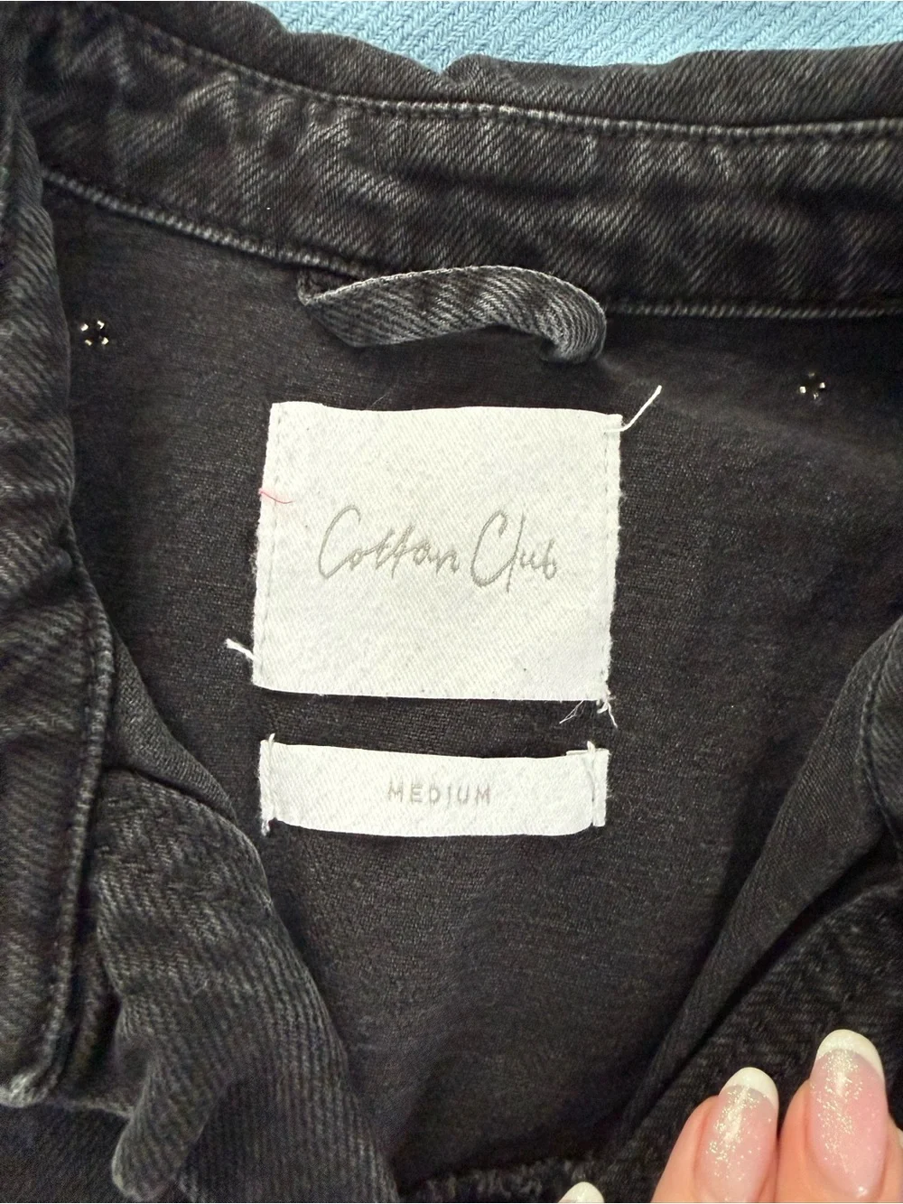 Cotton club black denim